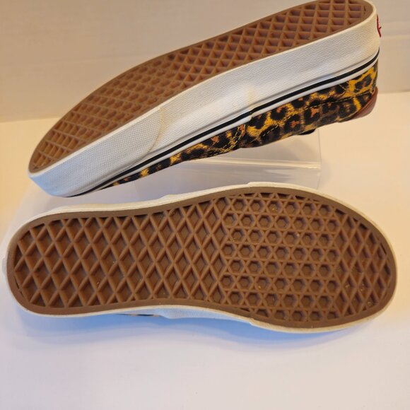 Vans Off The Wall Shoe Women’s 6-Men’s 4.5. Leopard Animal Print Lace Up Low Top - Picture 12 of 12